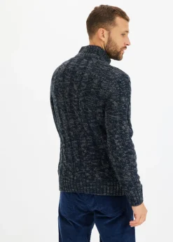 Hombre bonprix bonprix Jersey troyer jaspeado con patrón trenzado