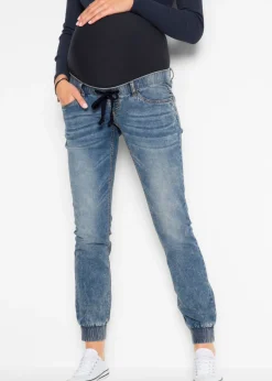 bonprix bonprix Premamá>Jogger vaquero premamá de algodón orgánico Denim claro desgastado