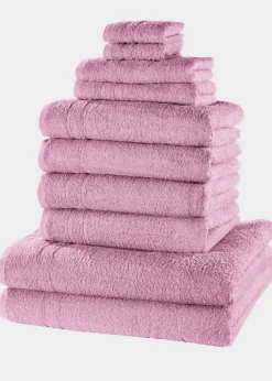 bonprix bonprix Muebles De Baño·Toallas De Baño|Toallas>Juego de toallas de mano de algodón (10 piezas) Malva