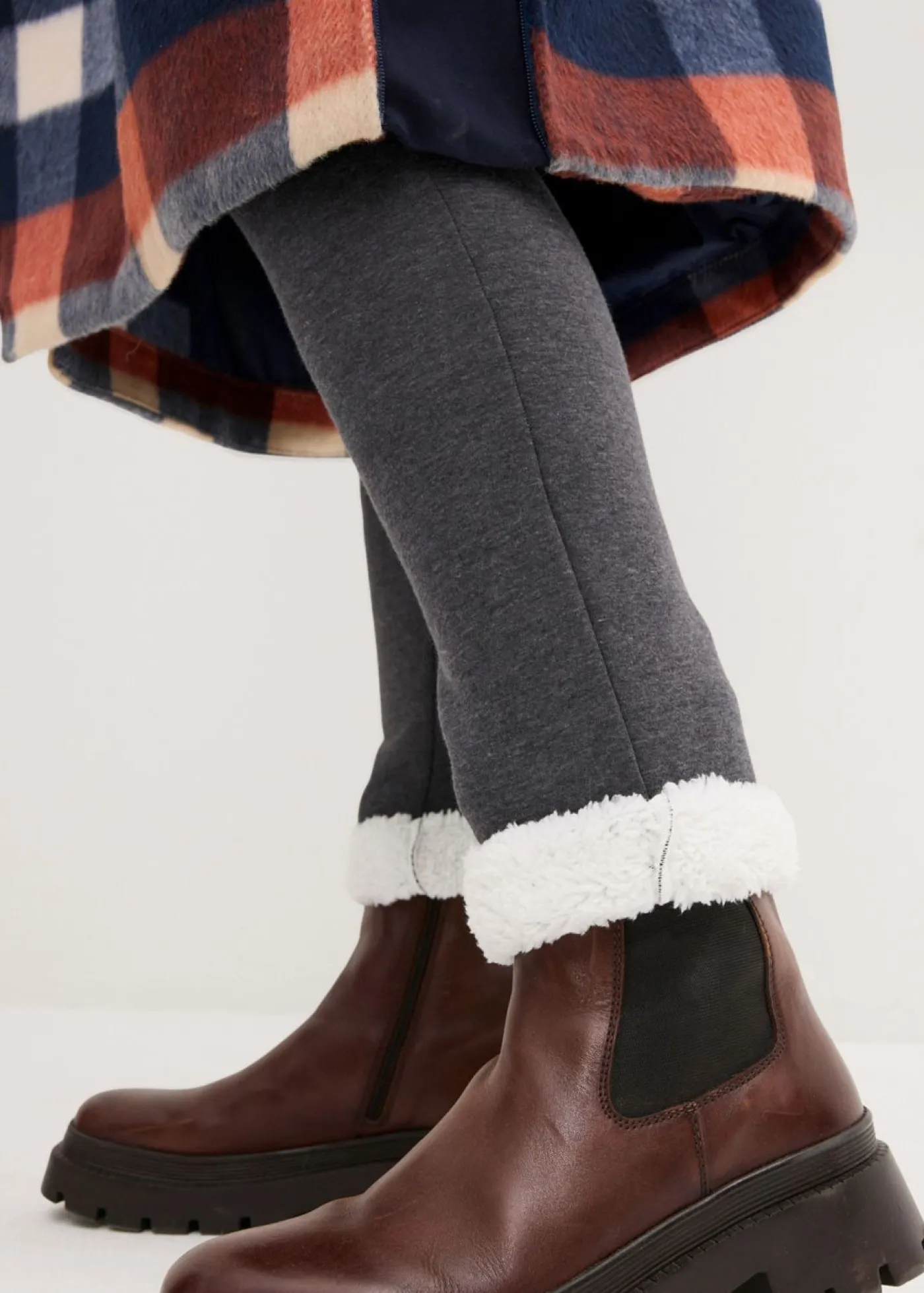 bonprix bonprix Premamá>Leggings Gris oscuro jaspeado-blanco lana