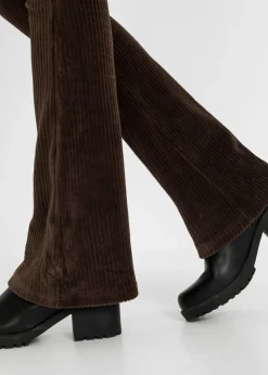 Mujer bonprix bonprix Leggings acampanados con aspecto de pana