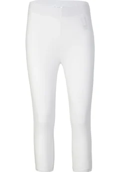 bonprix bonprix Básicos|Pantalones>Leggings capri con cinturilla cómoda Blanco
