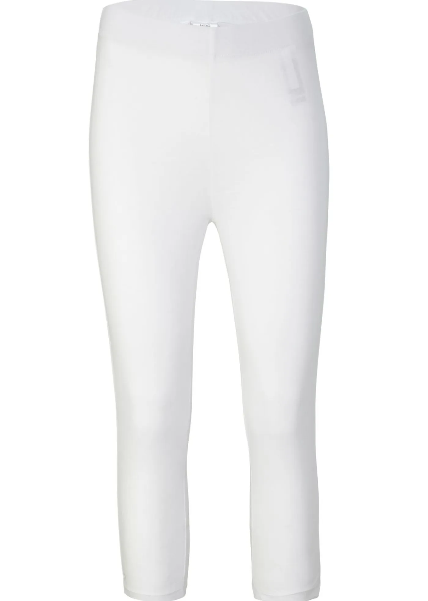 bonprix bonprix Básicos|Pantalones>Leggings capri con cinturilla cómoda Blanco
