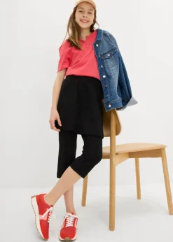 Niños bonprix bonprix Leggings capri con falda integrada