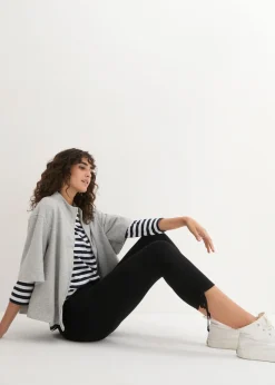 Mujer bonprix bonprix Leggings capri con fruncido (2 unidades)