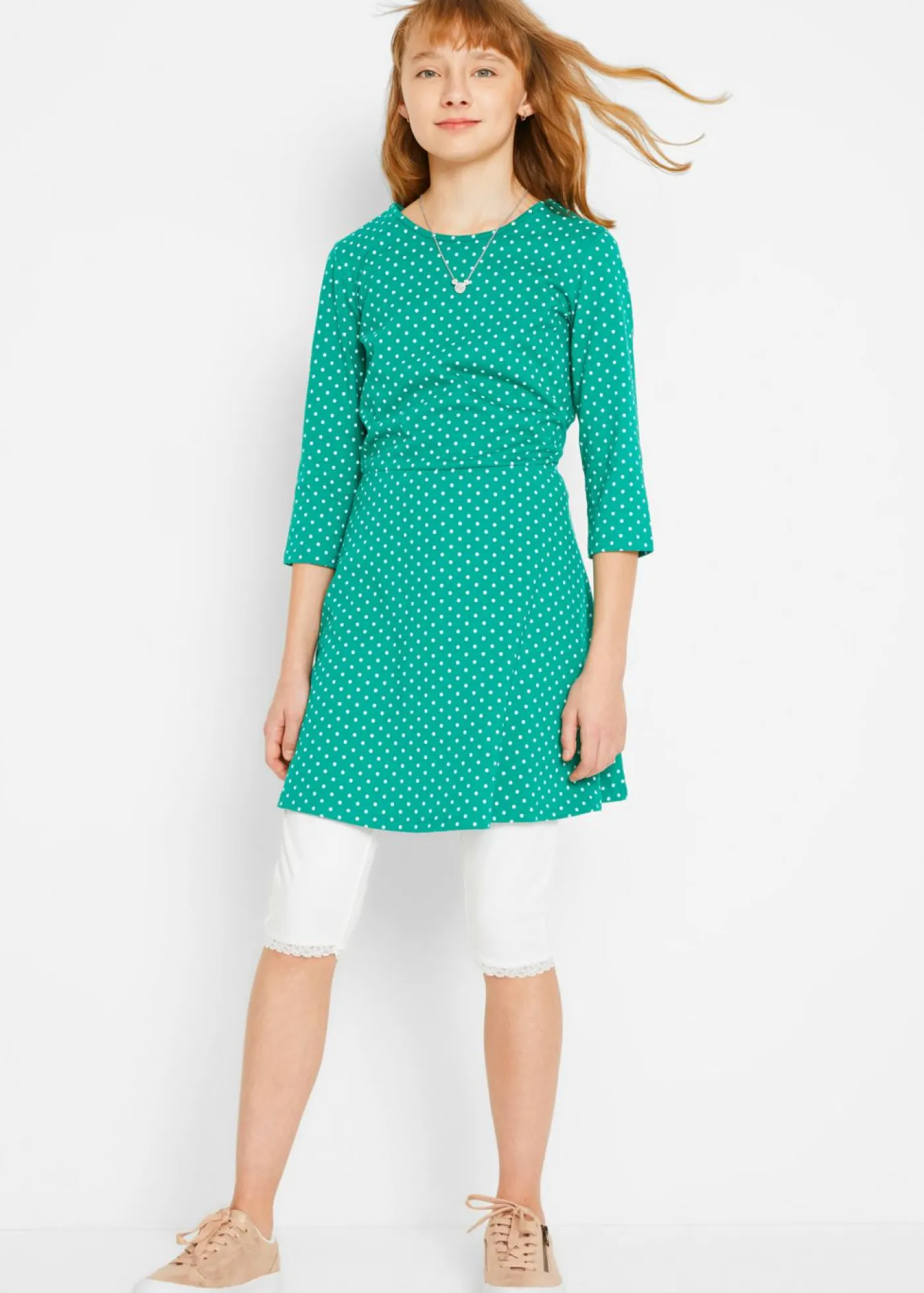 bonprix bonprix Ropa 9 A 16 Años·Pantalones Y Leggings|Ropa 9 A 16 Años·Packs De Ropa>Leggings capri de algodón orgánico (2 unidades) Rosa claro + rosa magnolia