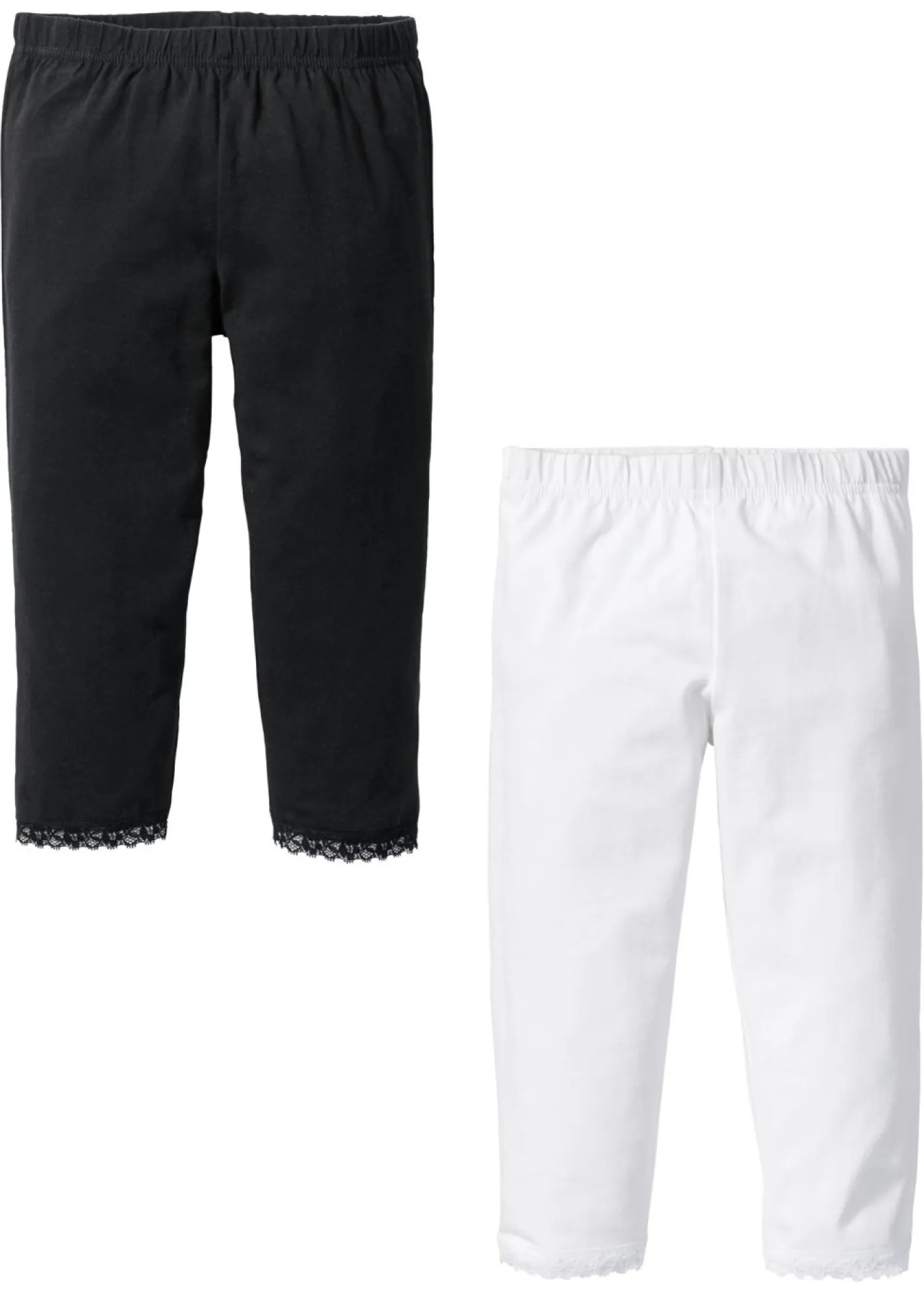 bonprix bonprix Ropa 9 A 16 Años·Pantalones Y Leggings|Ropa 9 A 16 Años·Packs De Ropa>Leggings capri de algodón orgánico (2 unidades) Rosa claro + rosa magnolia