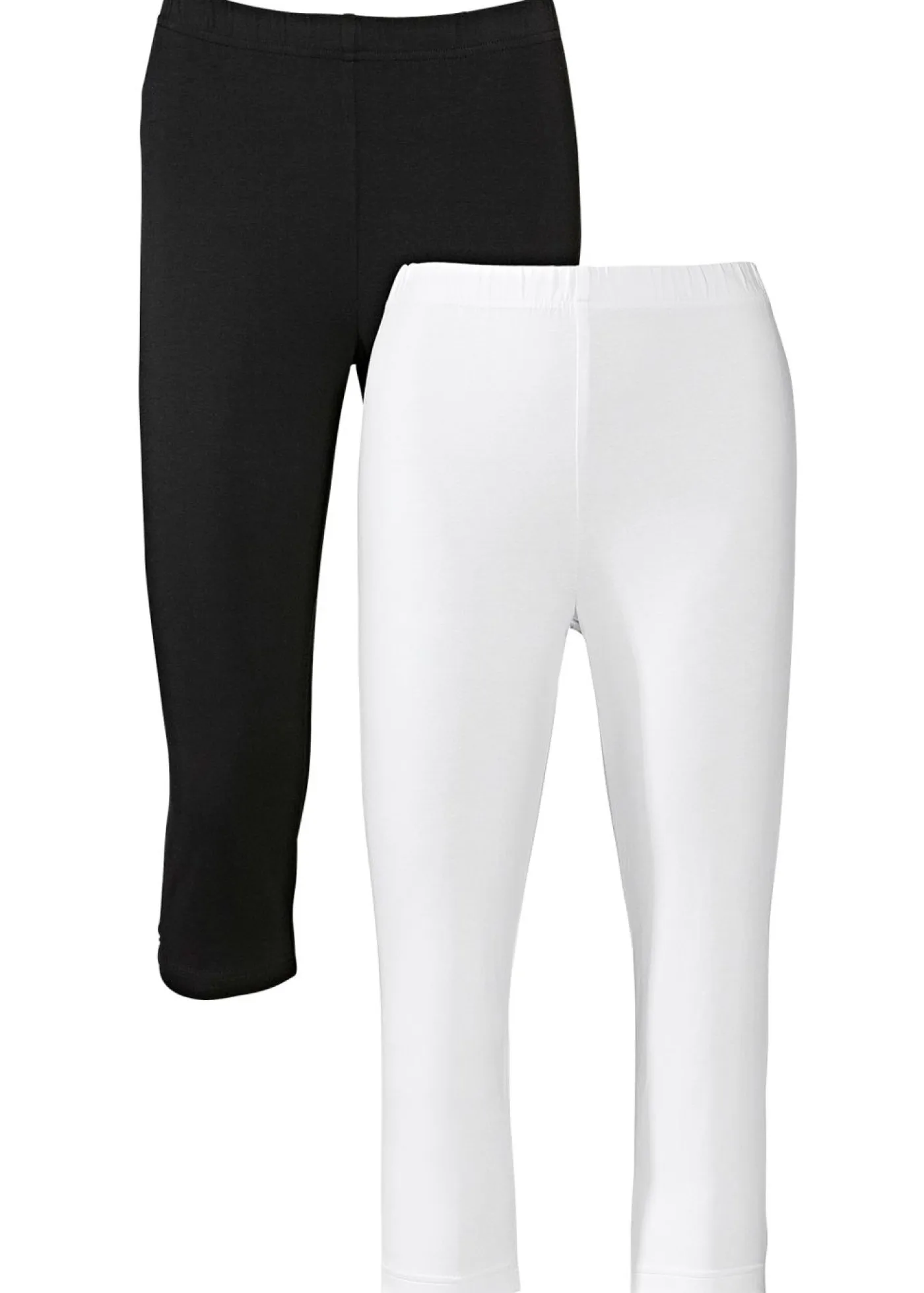 Mujer bonprix bonprix Leggings capri de corte ajustado (2 unidades)