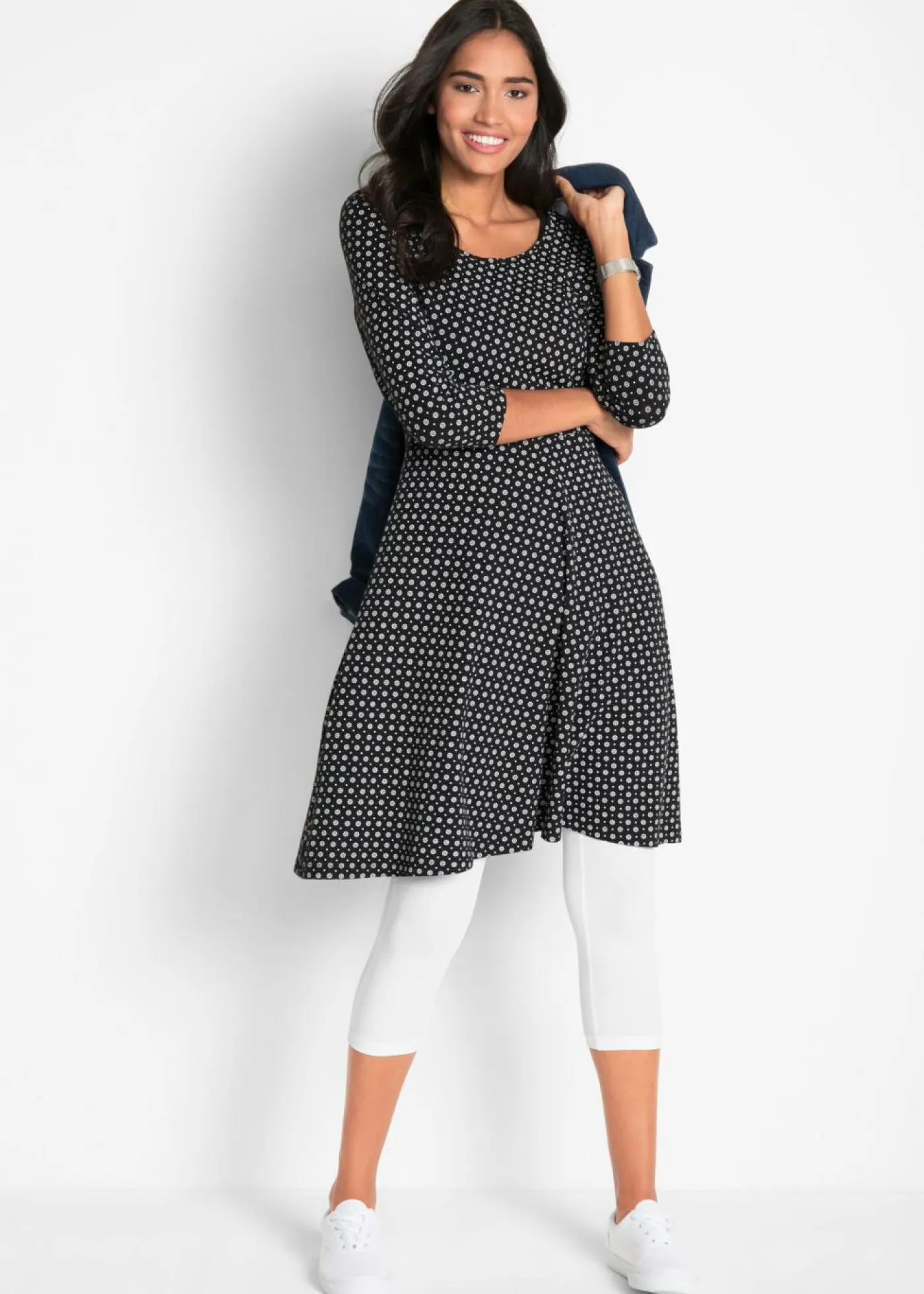 Mujer bonprix bonprix Leggings capri de corte ajustado (2 unidades)