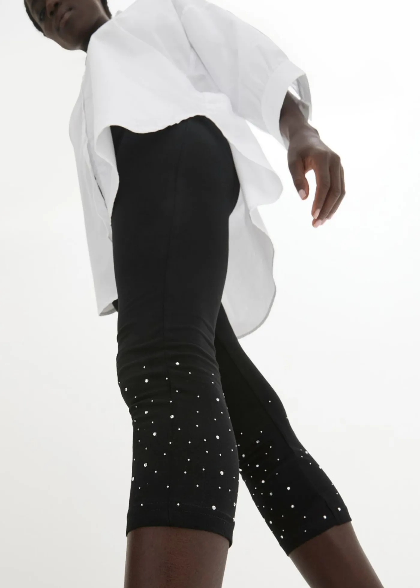 Mujer bonprix bonprix Leggings capri de mezcla de algodón