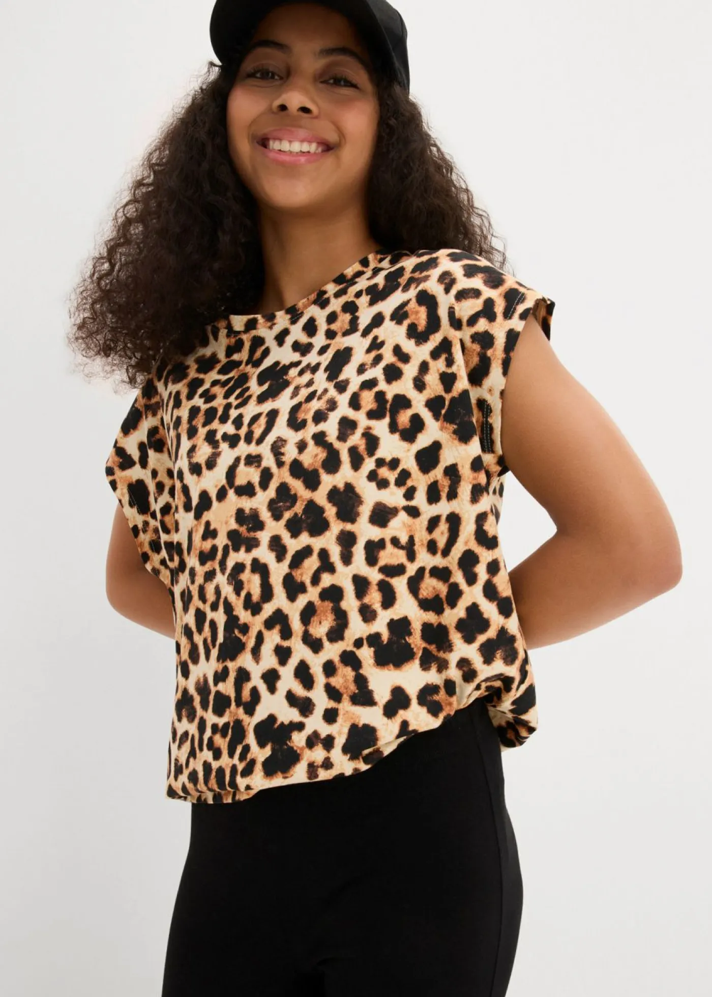 bonprix bonprix Ropa 9 A 16 Años·Pantalones Y Leggings|Ropa 9 A 16 Años·Packs De Ropa>Leggings capri de mezcla de algodón orgánico (2 unidades) Negro