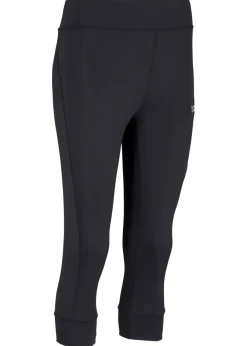 bonprix bonprix Ropa Deportiva|Pantalones>Leggings capri, de secado rápido Negro