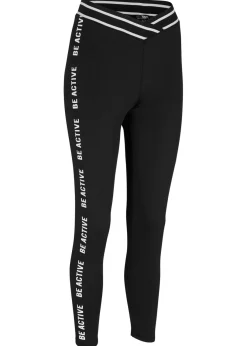 bonprix bonprix Ropa Deportiva|Pantalones>Leggings capri de secado rápido Negro