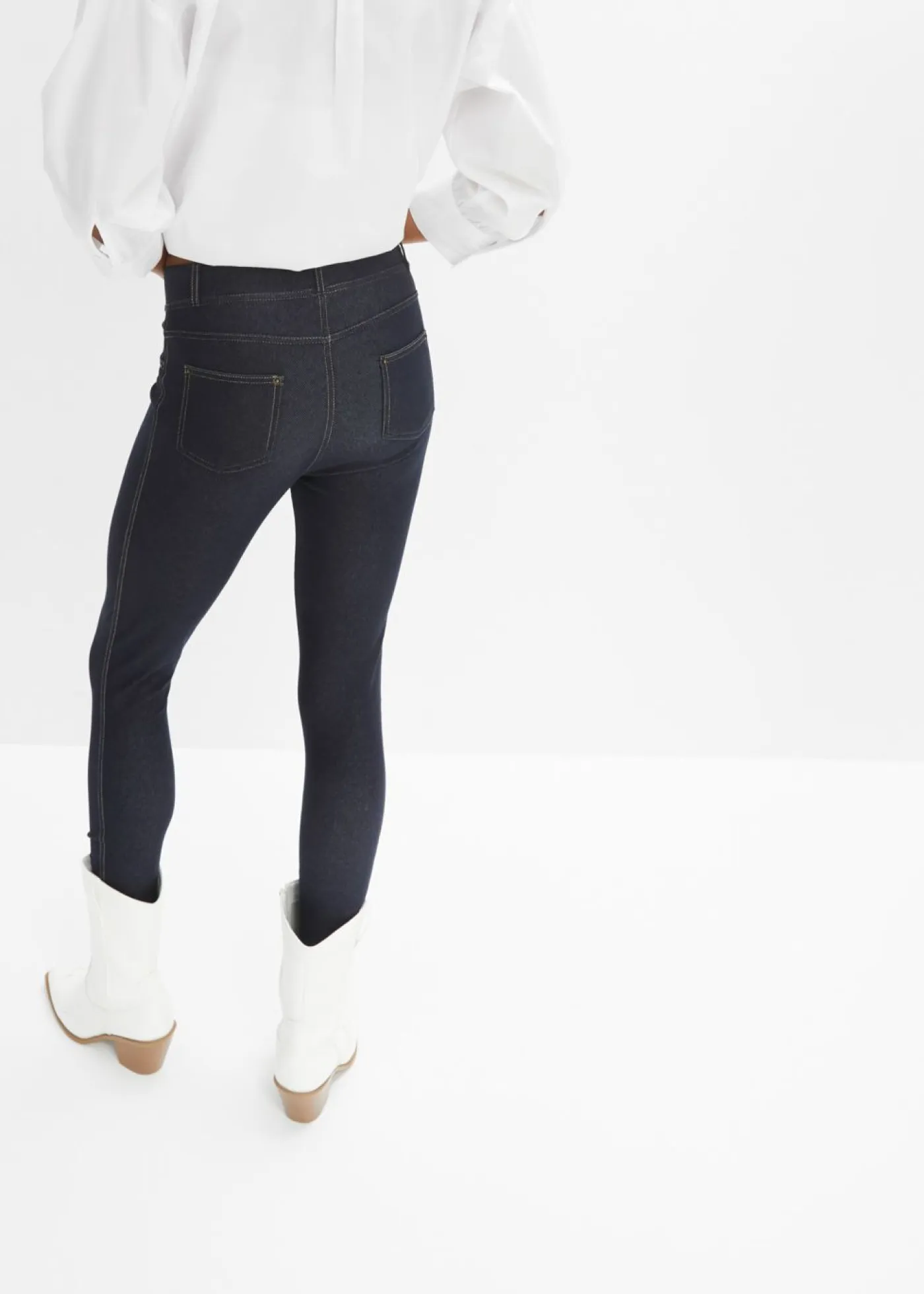 bonprix bonprix Pantalones>Leggings con aspecto de vaquero Denim