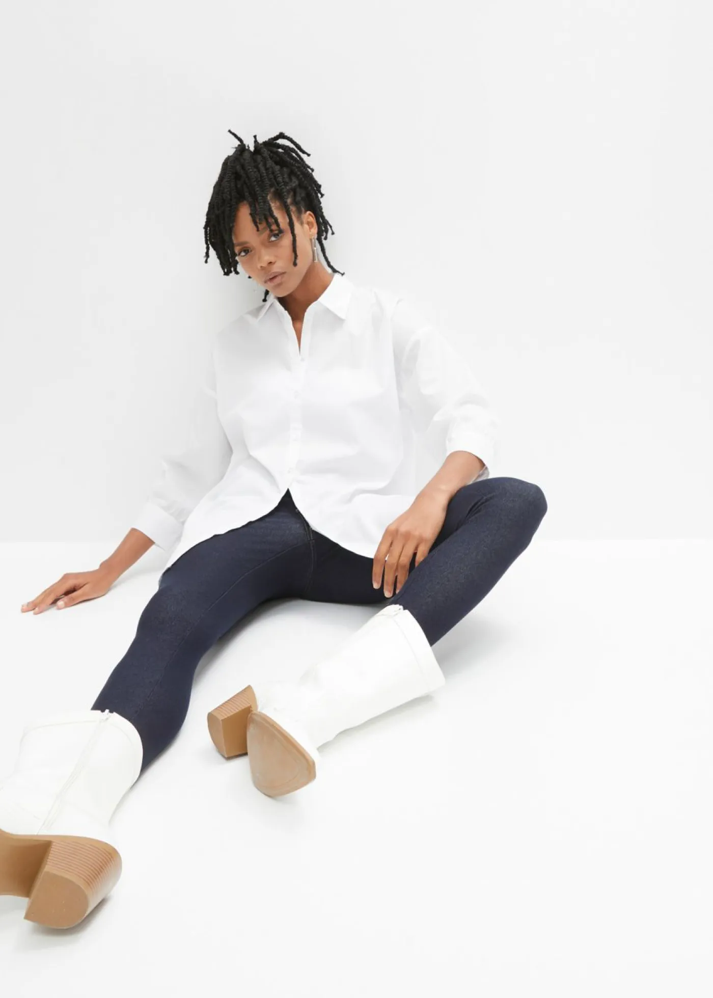 bonprix bonprix Pantalones>Leggings con aspecto de vaquero Denim