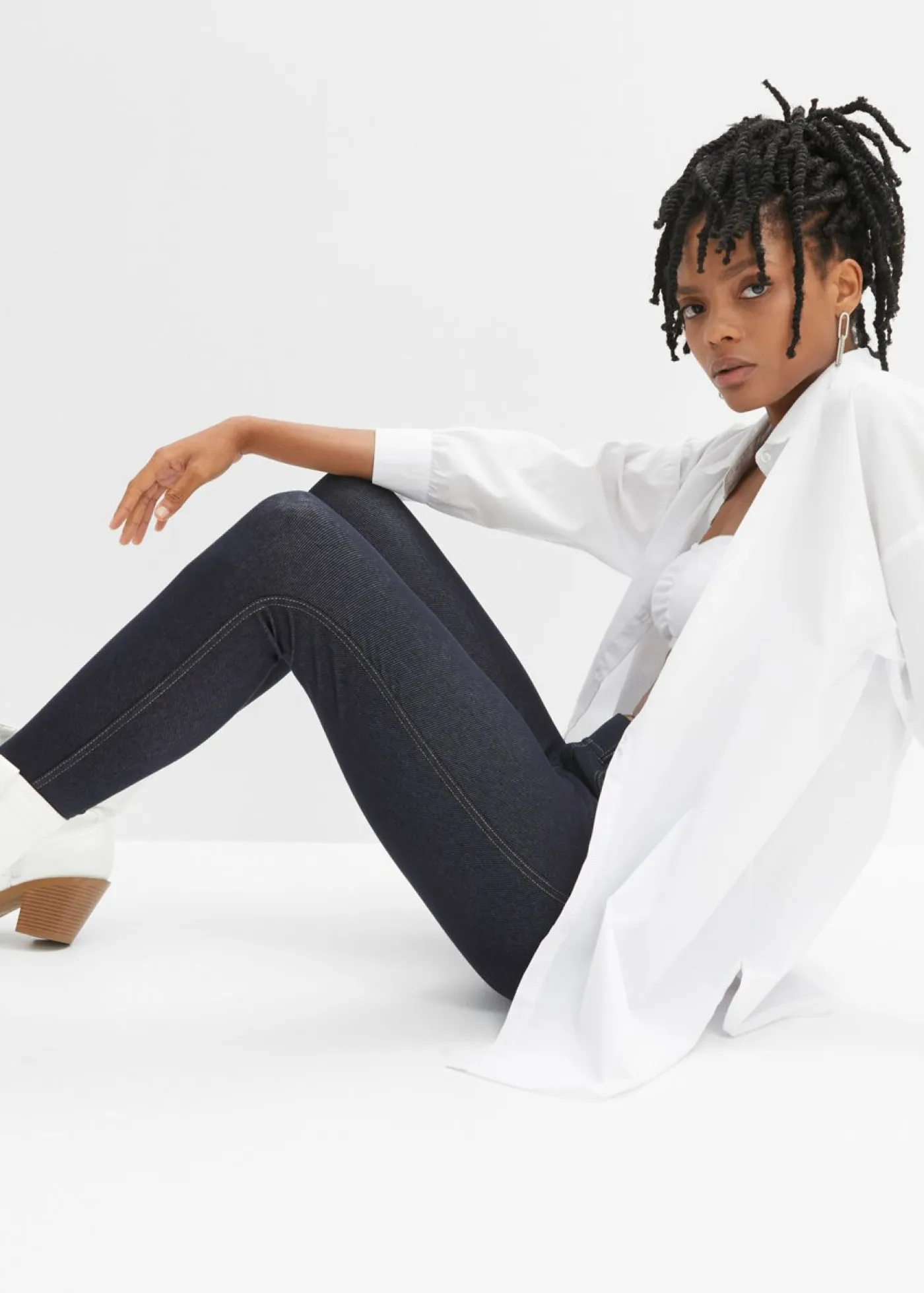 bonprix bonprix Pantalones>Leggings con aspecto de vaquero Denim