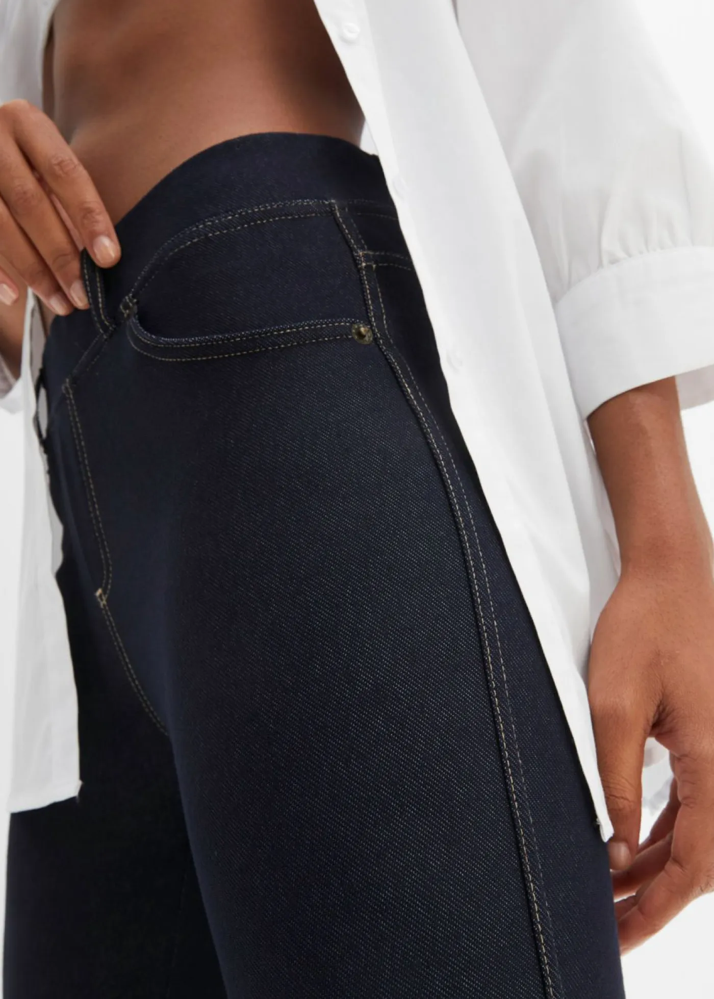 bonprix bonprix Pantalones>Leggings con aspecto de vaquero Denim