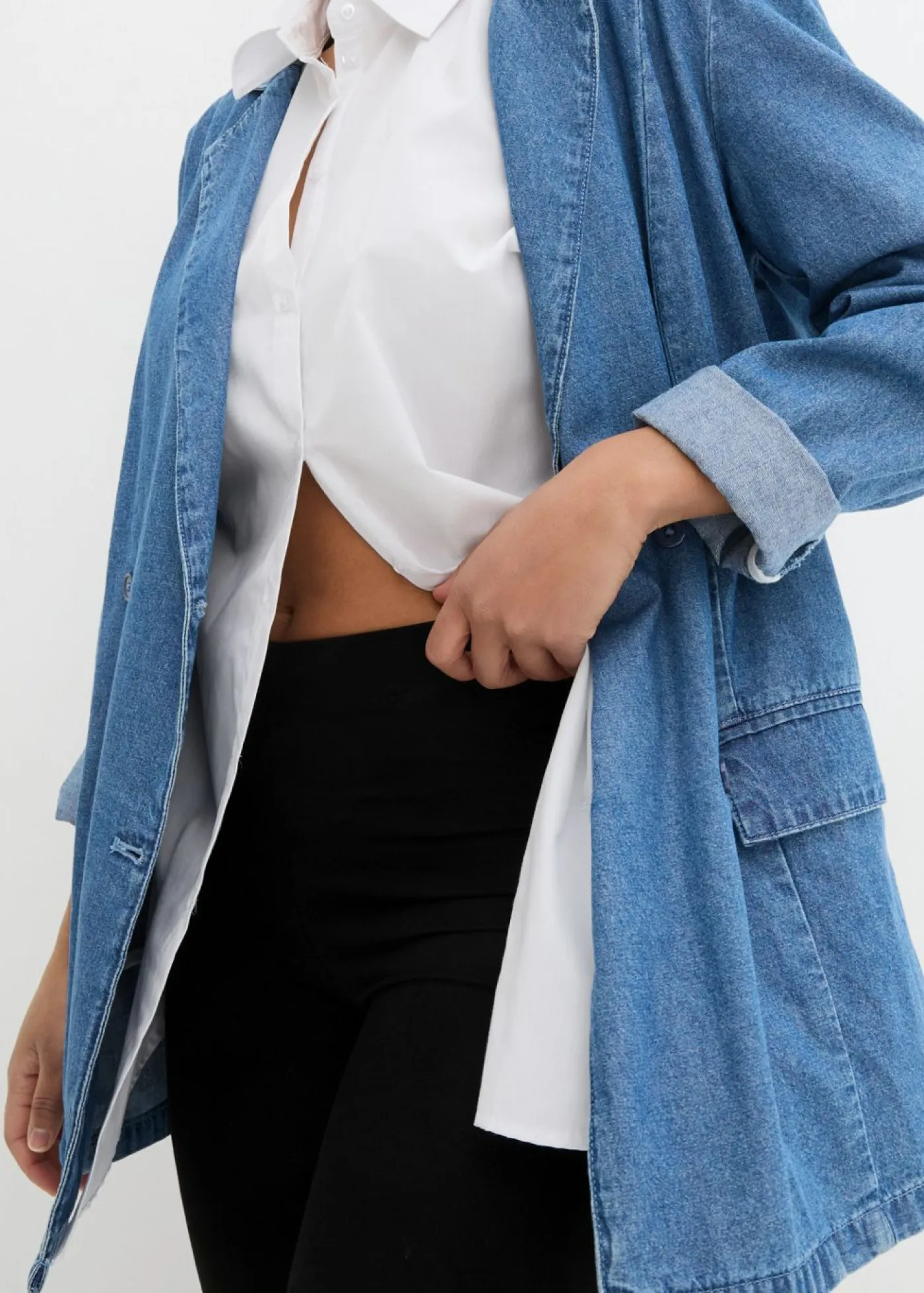 bonprix bonprix Pantalones>Leggings con cintura cómoda y ancha Negro