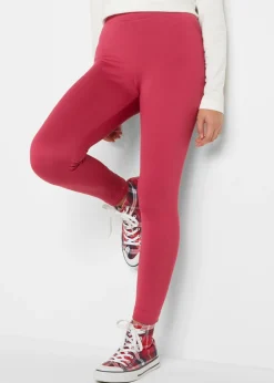 bonprix bonprix Ropa 9 A 16 Años·Pantalones Y Leggings>Leggings con interior cepillado Rojo sangría