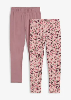Niños bonprix bonprix Leggings confeccionados con una mezcla de algodón ecológico orgánico (2 unidades)
