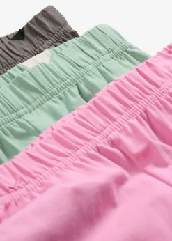 Niños bonprix bonprix Leggings confeccionados con mezcla de algodón ecológico elástico (3 unidades)