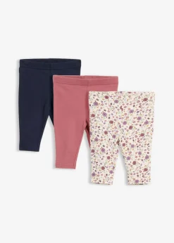 Niños bonprix bonprix Leggings de algodón orgánico puro (3 unidades)