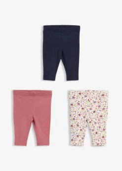 Niños bonprix bonprix Leggings de algodón orgánico puro (3 unidades)