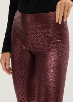 Mujer bonprix bonprix Leggings de piel sintética con alto brillo