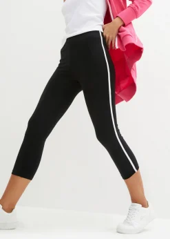 bonprix bonprix Básicos|Pantalones>Leggings deportivos de largo 3/4 Negro