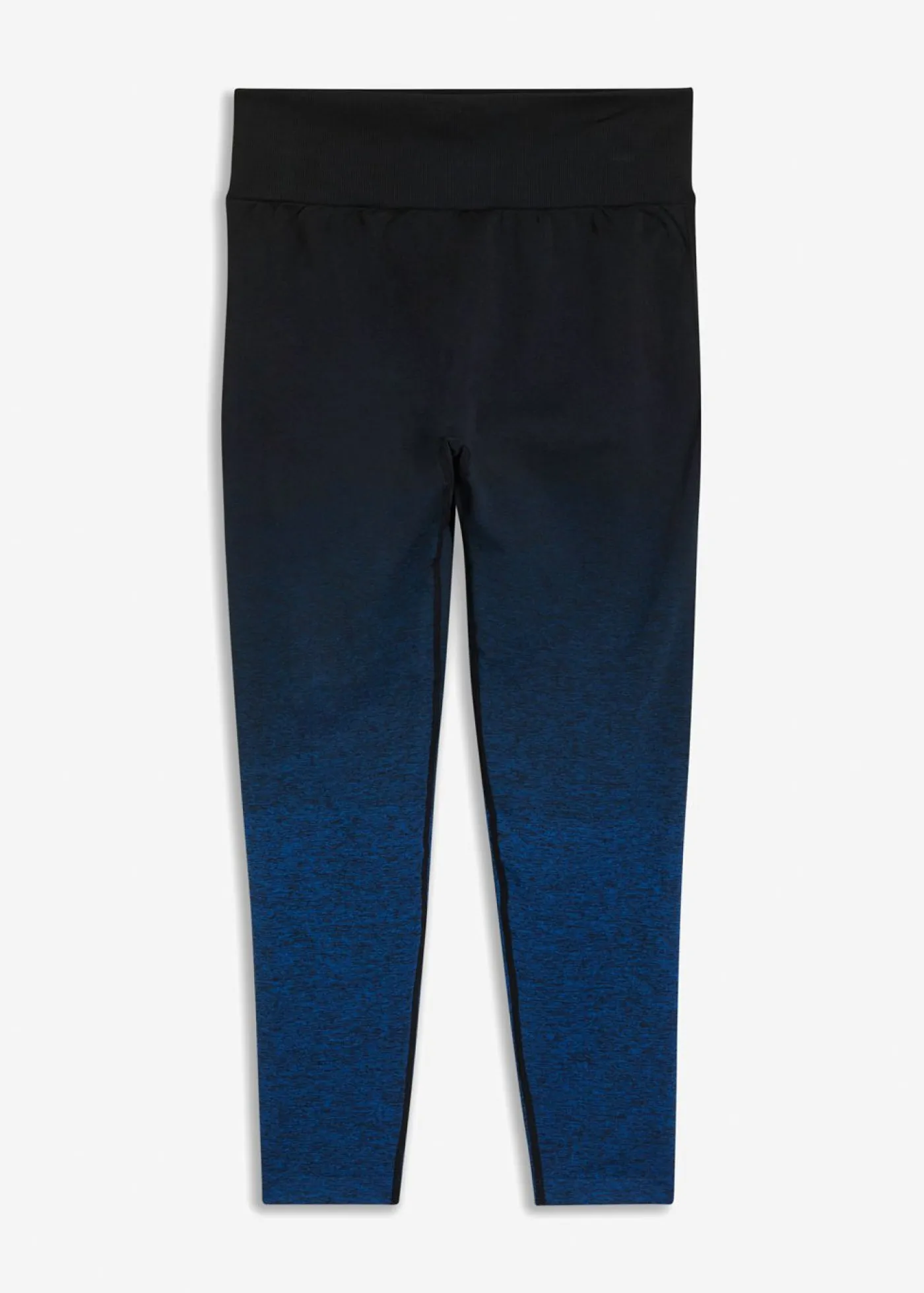bonprix bonprix Ropa Deportiva|Pantalones>Leggings deportivos de material de secado rápido sin costuras con degradado cromático azul horizonte-azul faro-negro