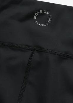 bonprix bonprix Ropa Deportiva|Pantalones>Leggings deportivos ligeros con cinturilla cómoda Negro