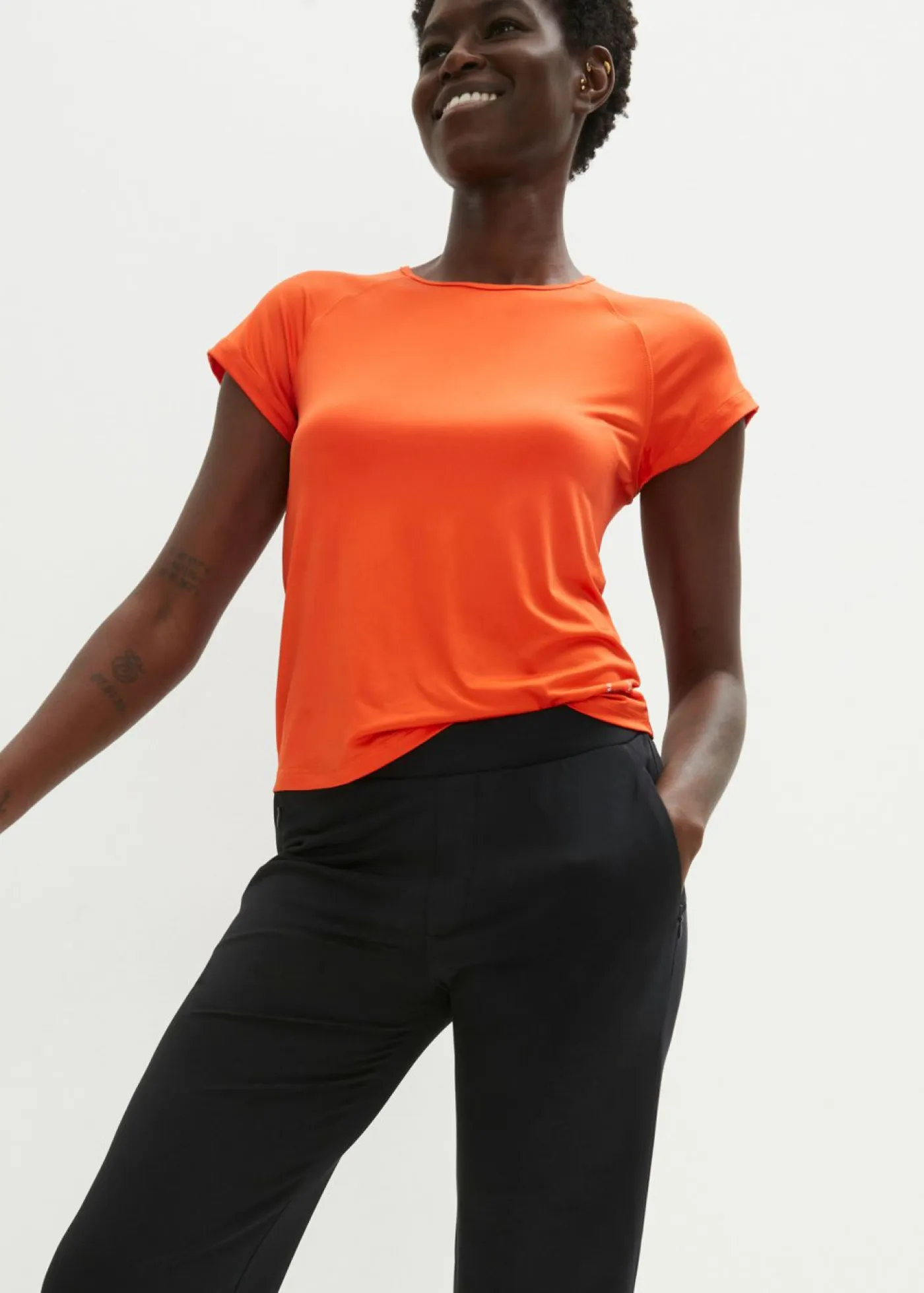 bonprix bonprix Ropa Cómoda|Pantalones>Leggings deportivos todoterreno con bolsillos con cremallera Negro