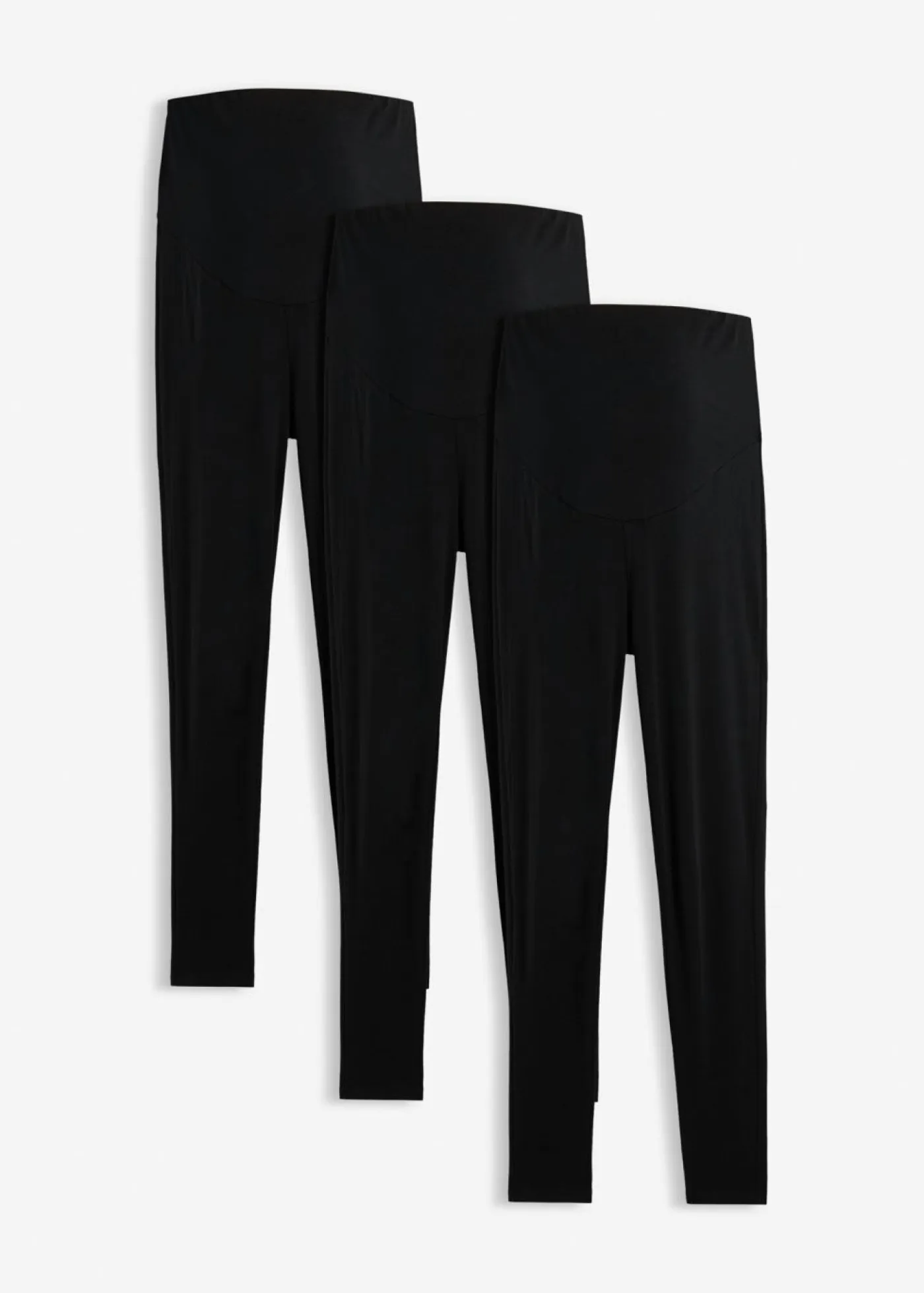 bonprix bonprix Premamá>Leggings premamá de algodón orgánico (3 unidades) Negro