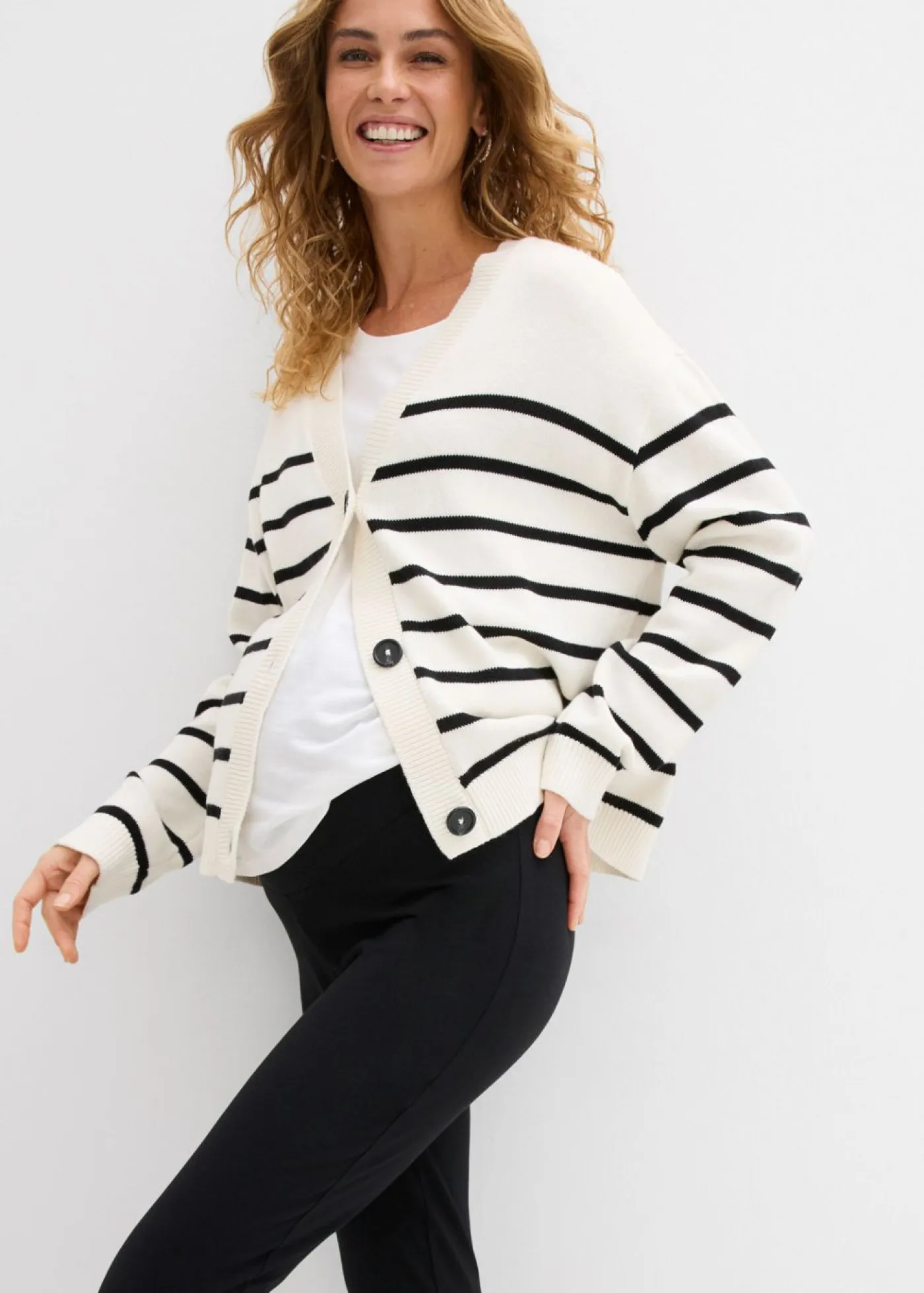 bonprix bonprix Premamá>Leggings premamá de algodón orgánico (3 unidades) Negro