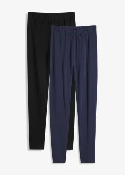 bonprix bonprix Básicos|Pantalones>Leggings tobilleros (2 unidades) Azul marino-negro