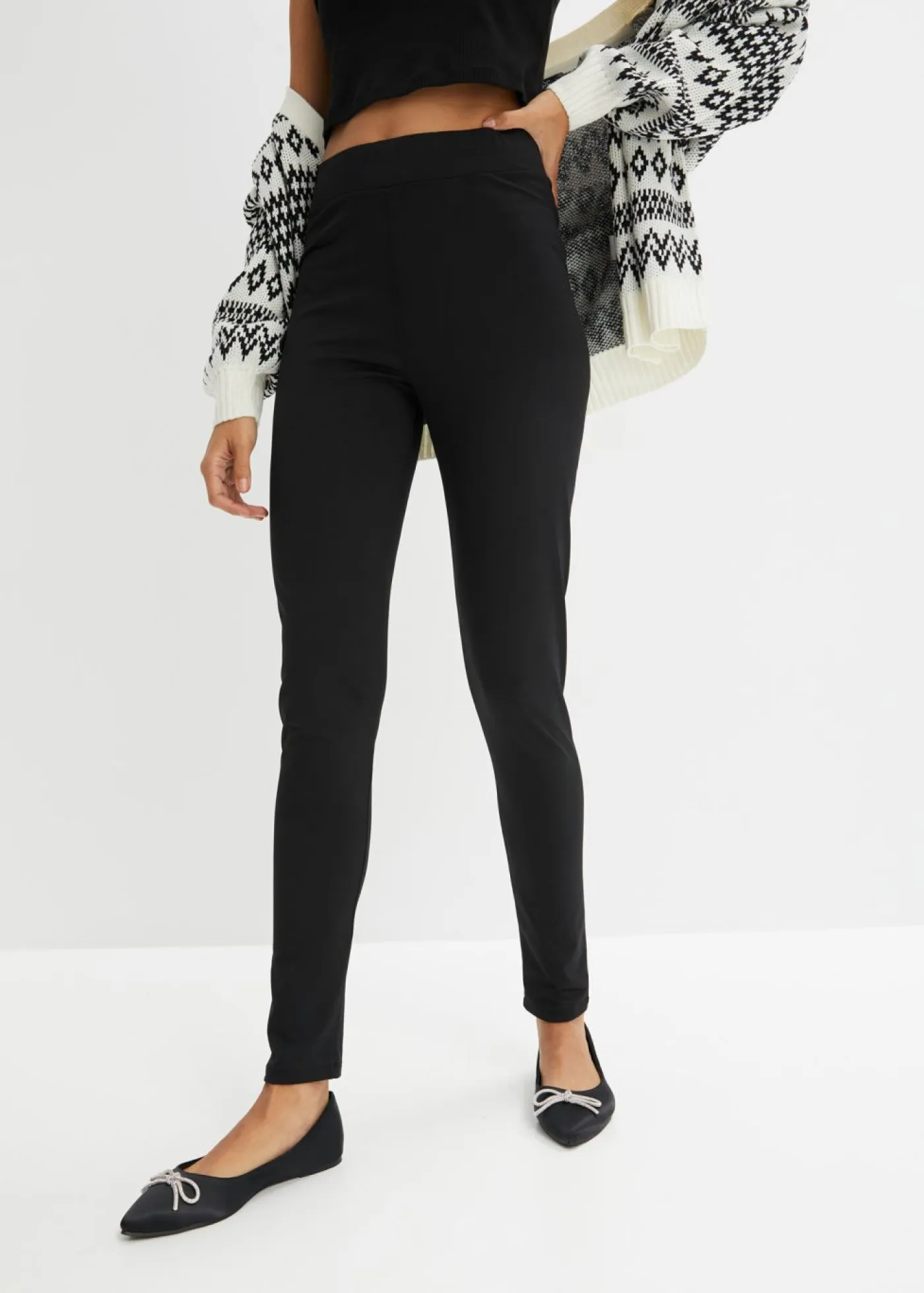 Mujer bonprix bonprix Leggings térmicos de talle alto con cintura alta y cómoda