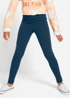 bonprix bonprix Ropa 9 A 16 Años·Pantalones Y Leggings|Ropa 9 A 16 Años·Packs De Ropa>Leggings (3 unidades) Azul oscuro + turquesa oscuro + gris claro jaspeado