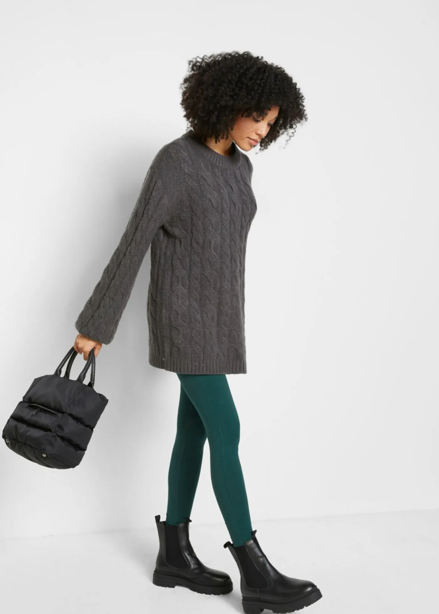 bonprix bonprix Básicos|Pantalones>Leggings (2 unidades) rubí+verde intenso