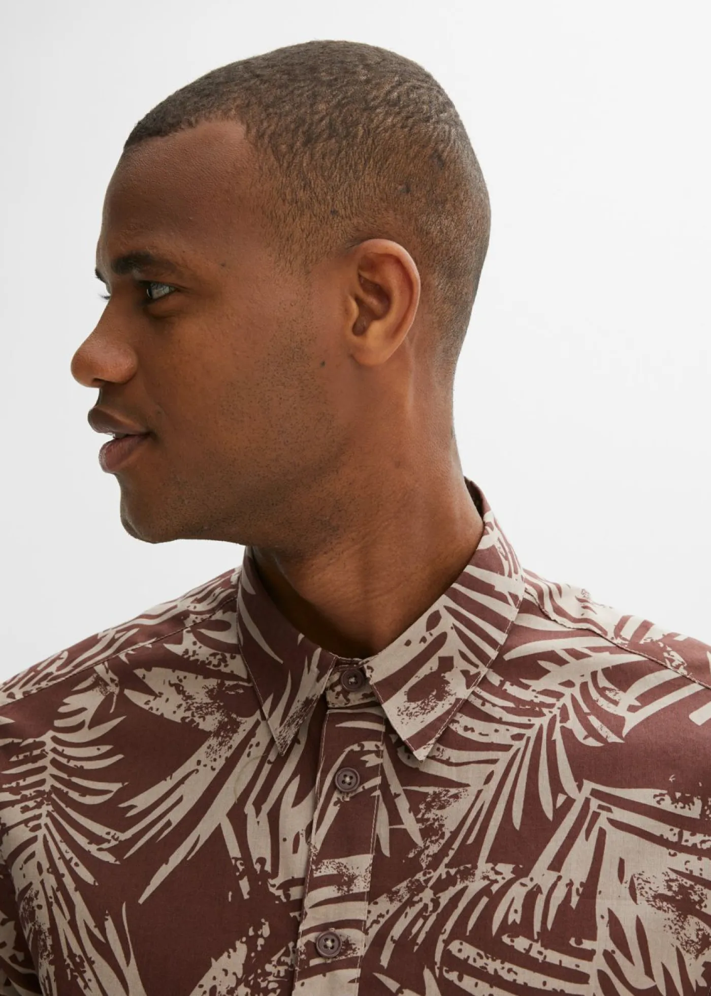 bonprix bonprix Ropa De Playa|Camisas>Ligera camisa de manga corta Marrón tierra