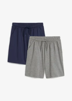 Niños bonprix bonprix Ligero pantalón corto de punto (2 unidades)