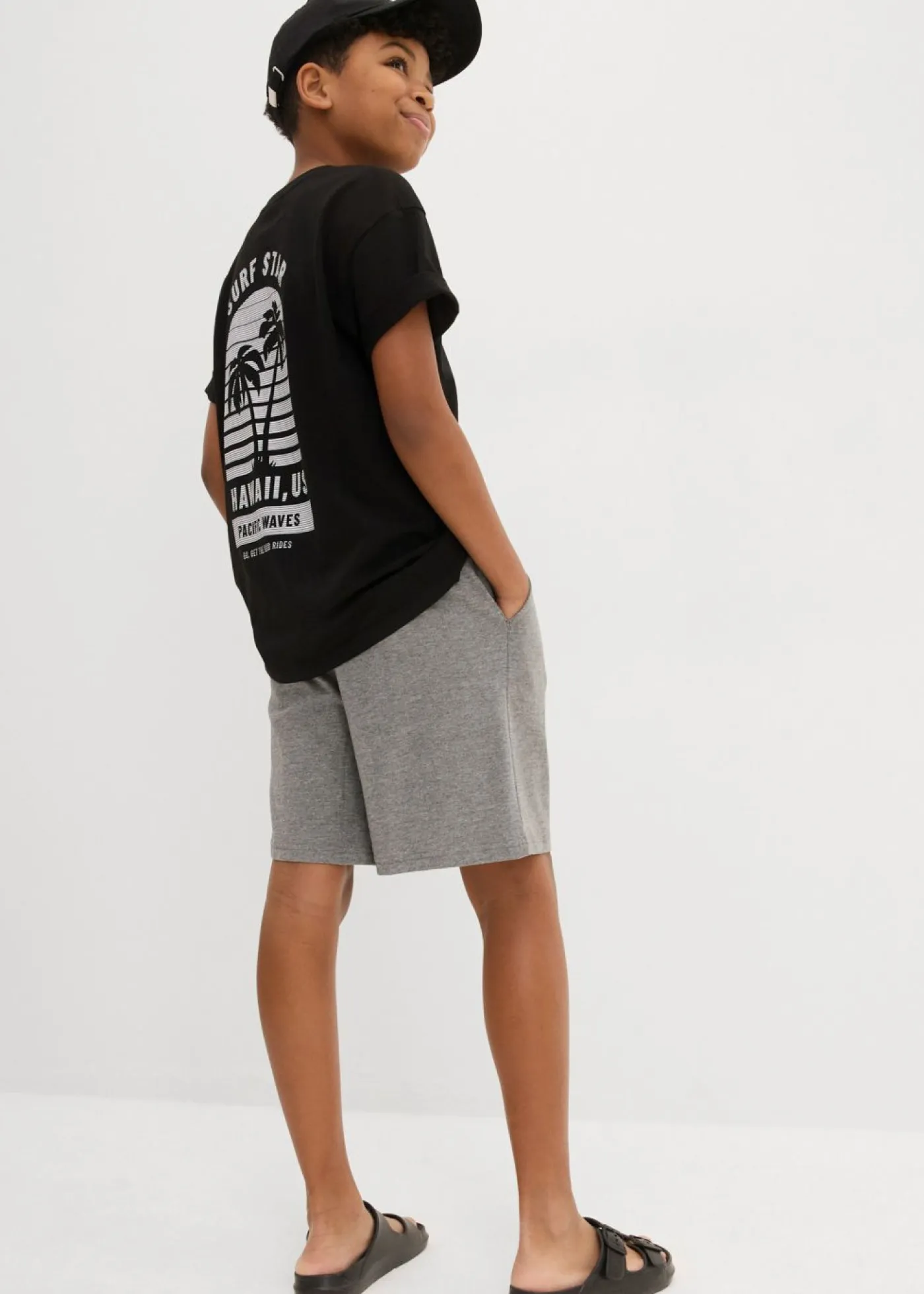 Niños bonprix bonprix Ligero pantalón corto de punto (2 unidades)