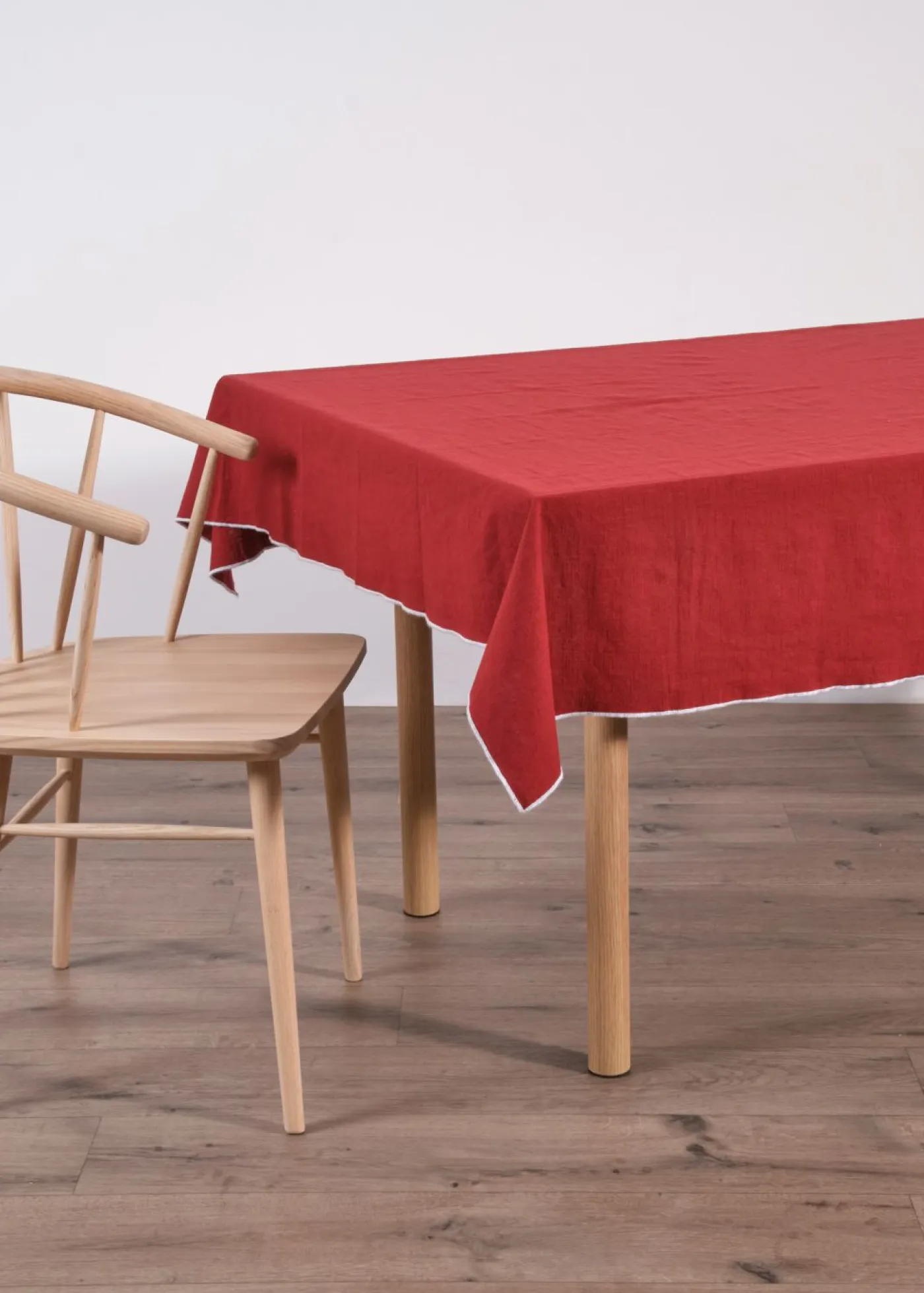 bonprix bonprix Vajilla|Manteleria Y Ropa De Cama>Mantel de algodón orgánico Rojo-blanco