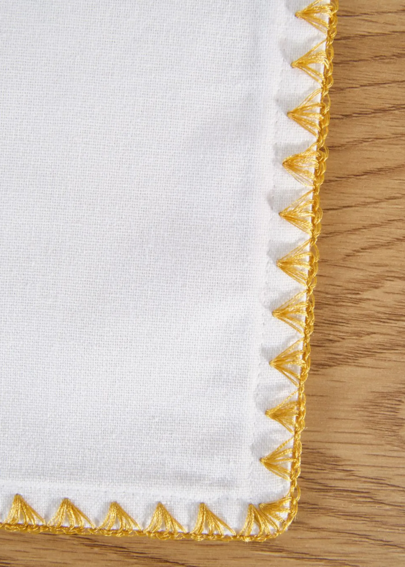 bonprix bonprix Vajilla|Manteleria Y Ropa De Cama>Manteles individuales de algodón orgánico con borde brillante (2 unidades) blanco lana-oro