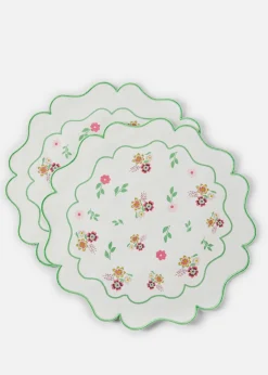 bonprix bonprix Manteles individuales redondos con bordado (2 unidades)