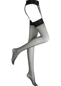 Mujer bonprix bonprix Medias con liga y liguero 20 den