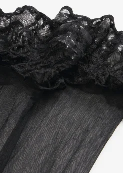 Mujer bonprix bonprix Medias sin liguero con encaje de 20 den