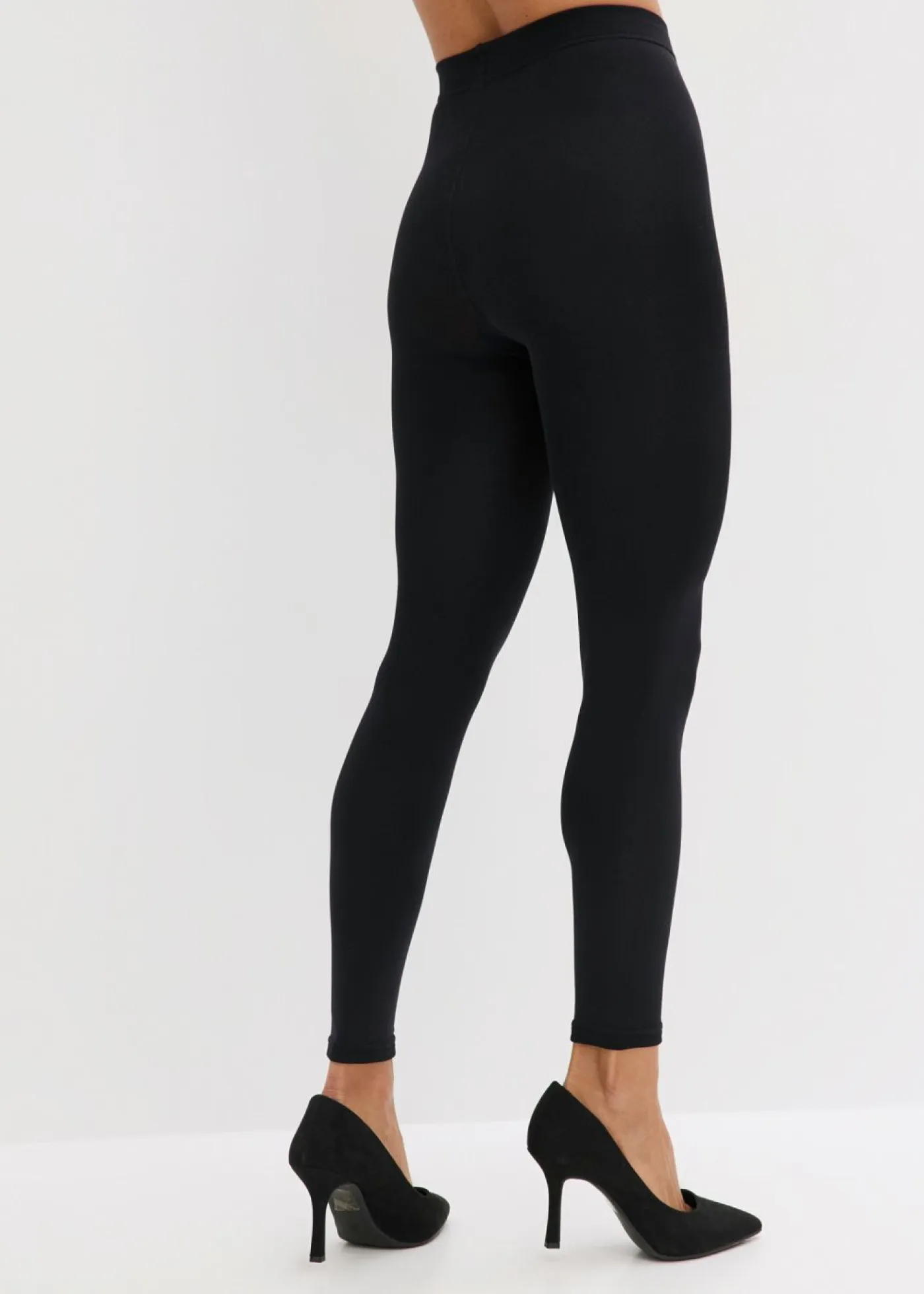 bonprix bonprix Ropa Interior Térmica|Pantalones>Medias térmicas con polar suave, 140 den Negro