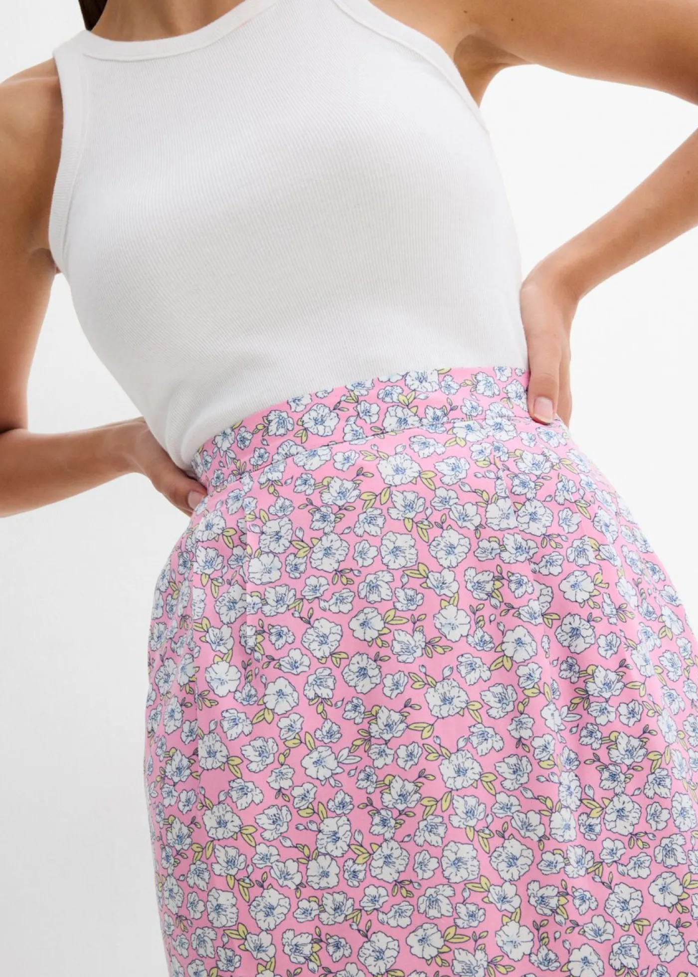 Mujer bonprix bonprix Minifalda de viscosa fluida