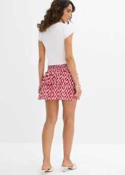 Mujer bonprix bonprix Minifalda de viscosa fluida