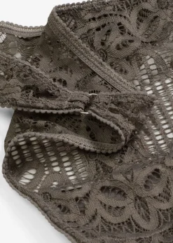 bonprix bonprix Lencería|Bragas>Minitanga de encaje Gris granito